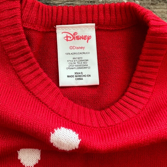 Disney Minnie Mouse Christmas Sweater Dress.  NWT. - Picture 3 of 3